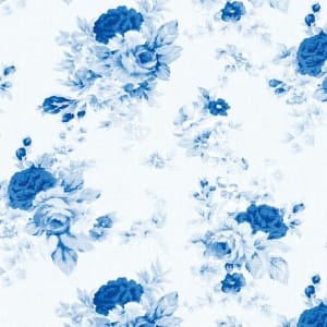 German Decoupage Napkins (5 pcs) - Antoinette Blue Flowers