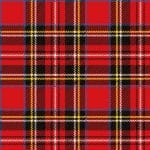 German Decoupage Napkins (5 pcs)  - Plaid Pattern