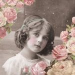 German Decoupage Napkins (5 pcs)  - Flower Girl
