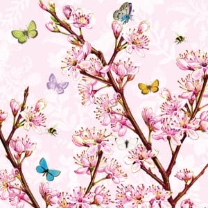 German Decoupage Napkins (5 pcs) - Blossom Rose