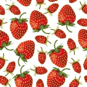 German Decoupage Napkins (5 pcs) - Strawberries Fruit