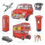 German Decoupage Napkins (5 pcs)  - London Icons