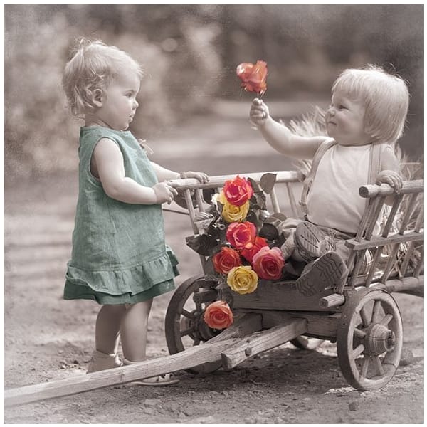 German Decoupage Napkins (5 pcs) - Little Romeo