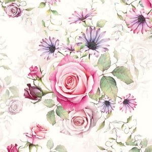 German Decoupage Napkins (5 pcs) - Madeline Roses