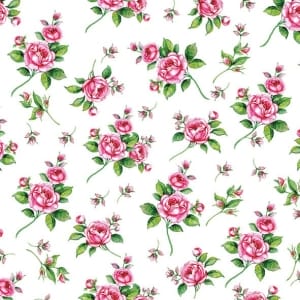 German Decoupage Napkins (5 pcs) - Pink Roses Background