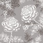 German Decoupage Napkins (5 pcs)  - Grey Roses