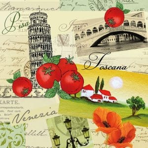 German Decoupage Napkins (5 pcs) - Italian Collage