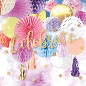 German Decoupage Napkins (5 pcs) - Celebrations