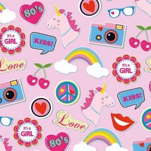 German Decoupage Napkins (5 pcs) - Patches and Pins pink