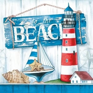 German Decoupage Napkins (5 pcs) - To the Beach