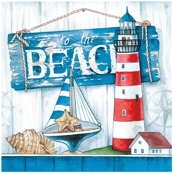 German Decoupage Napkins (5 pcs) - To the Beach