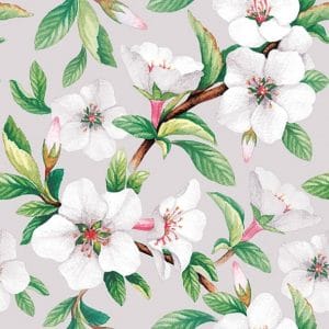 German Decoupage Napkins (5 pcs) - Fleur Stone Flowers