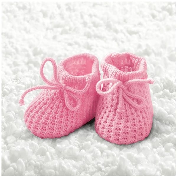 German Decoupage Napkins (5 pcs) - Baby Girl Booties