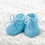 German Decoupage Napkins (5 pcs)  - Baby Boy Booties
