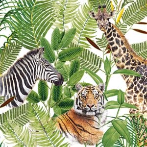German Decoupage Napkins (5 pcs) - Jungle Safari