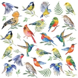 German Decoupage Napkins (5 pcs) - Birds