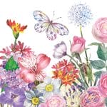 German Decoupage Napkins (5 pcs)  - Flower garden