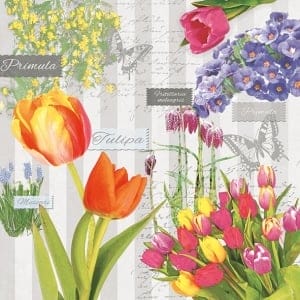 German Decoupage Napkins (5 pcs) - Spring Flowers