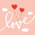 German Decoupage Napkins (5 pcs)  - Love Balloons