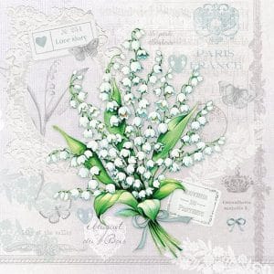 German Decoupage Napkins (5 pcs) - Lily of the Valley