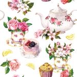 German Decoupage Napkins (5 pcs)  - Flower in Teacup