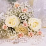 German Decoupage Napkins (5 pcs)  - Roses and Pearls