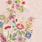 German Decoupage Napkins (5 pcs)  - Embroidered Flowers