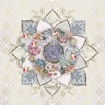 German Decoupage Napkins (5 pcs)  - Floral Mandala
