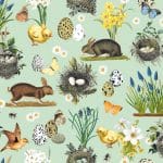 German Decoupage Napkins (5 pcs)  - Nature Green