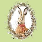 German Decoupage Napkins (5 pcs)  - Bunny Potrait
