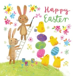 German Decoupage Napkins (5 pcs) - Easter Tower