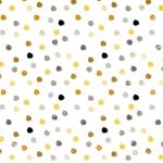 German Decoupage Napkins (5 pcs)  - Swirling Dots White