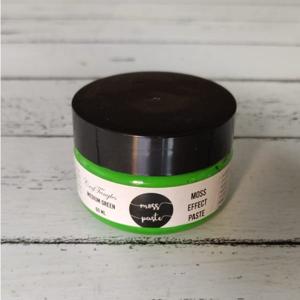 CrafTangles Moss Effect Texture Paste - Medium Green (60 ml)