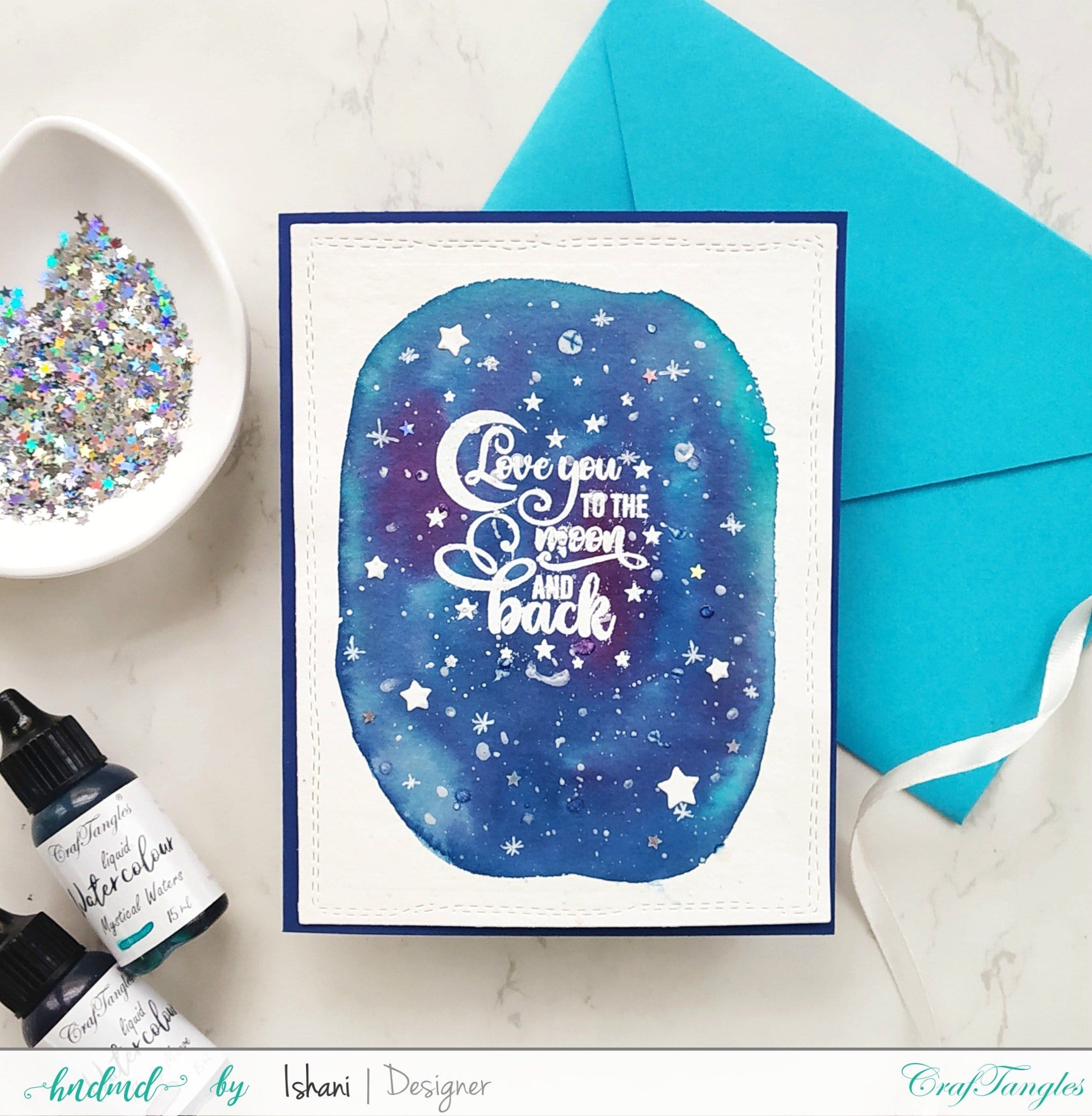 CrafTangles Photopolymer Stamps - Love you to Moon Ishani Jan2020 moon Ishani_Jan2020_moon