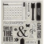 KaiserCraft Captured Moments Clear Stamps - Calendar