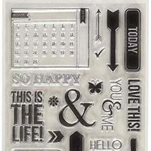 KaiserCraft Captured Moments Clear Stamps - Calendar