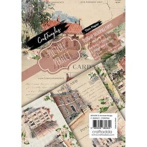 CrafTangles Decoupage Paper Pack  - Picture Perfect (A4) - 4 sheets