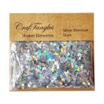 CrafTangles Shaker Elements - Silver Shimmer Stars (10 gms)
