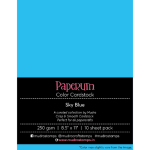 Mudra Paperum cardstock (8.5 by 11 inches) (250 gsm) (Set of 10 sheets) - Sky Blue