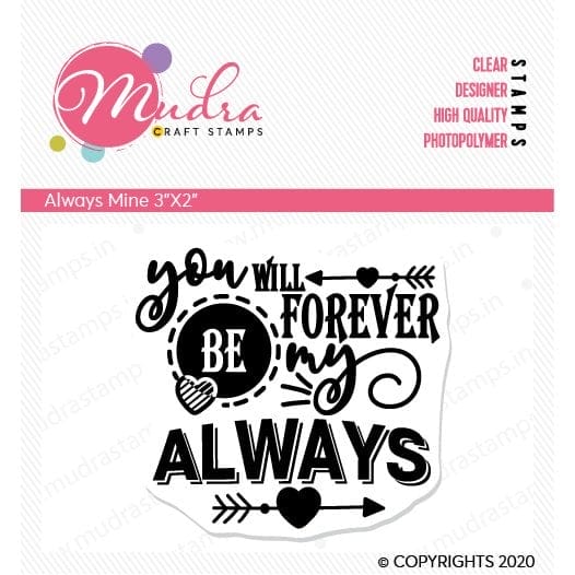 Mudra Craft Stamps - Always Mine Mudra Stamps Always Mine Mudra Craft Stamps - Always Mine
