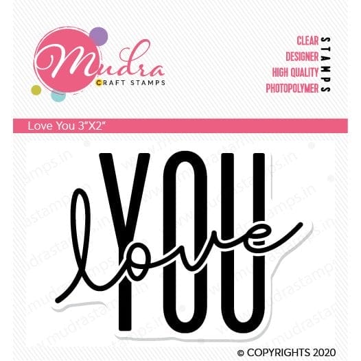 Mudra Craft Stamps - Love You Mudra Stamps Love you Mudra Craft Stamps - Love You