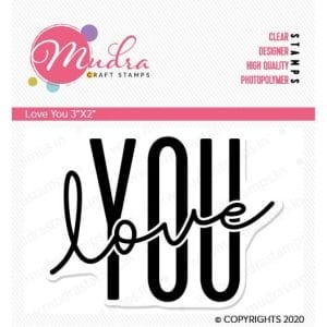 Mudra Craft Stamps - Love You
