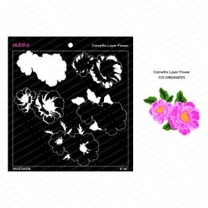 Mudra Stencils - Camellia Layer Flower