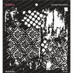 Mudra Stencils - Grunge Damask 3