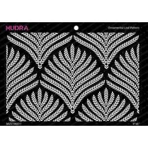 Mudra Stencils - Ornamental Leaf Pattern