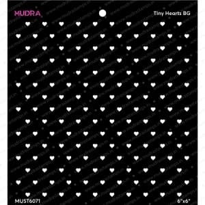 Mudra Stencils - Tiny Hearts Background