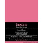 Mudra Paperum cardstock (8.5 by 11 inches) (250 gsm) (Set of 10 sheets) - French Rose