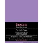 Mudra Paperum cardstock (8.5 by 11 inches) (250 gsm) (Set of 10 sheets) - Periwinkle Purple