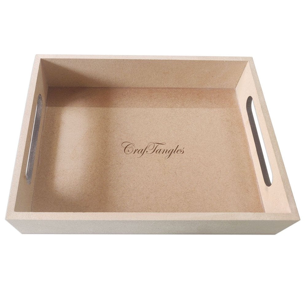 CrafTangles MDF Straight Edged Tray (6.5 by 8.5 inches) 6x8 MDF Tray 5mm CrafTangles MDF Straight Edged Tray (6.5 by 8.5 inches)