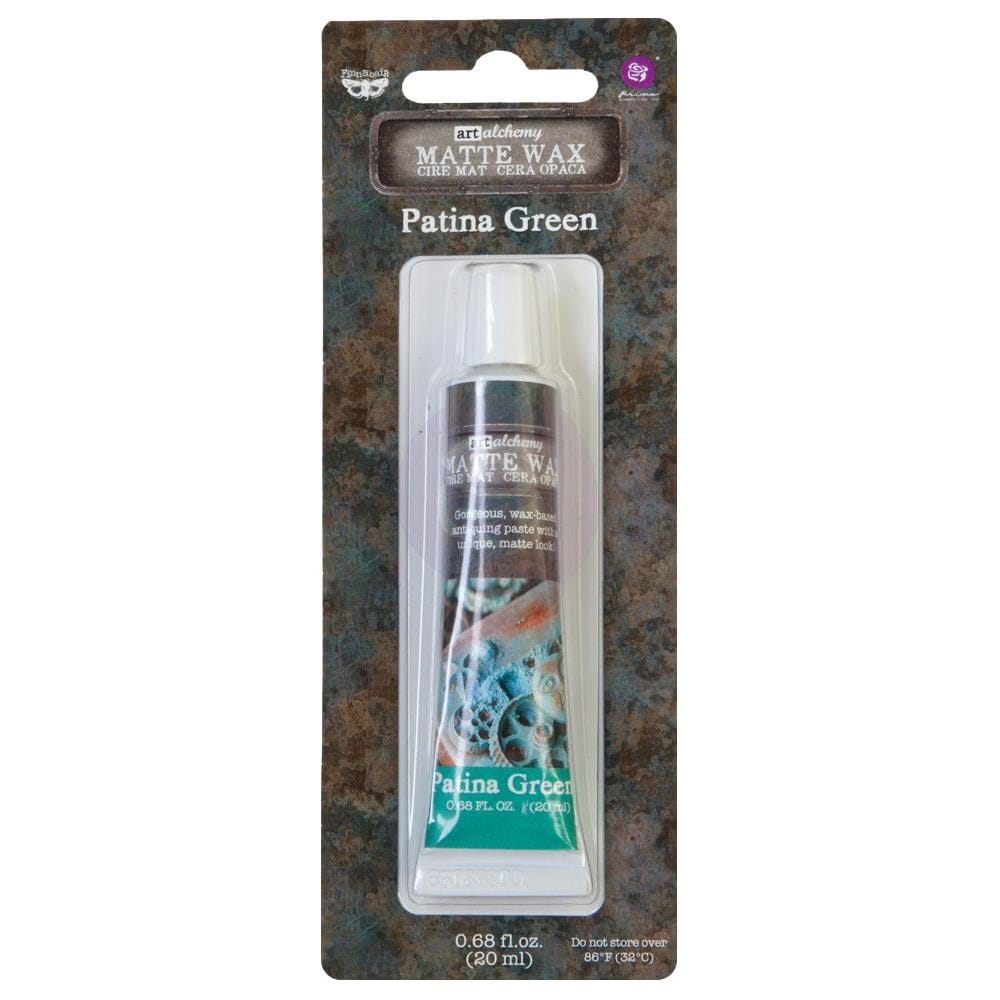 Prima Marketing Finnabair Art Alchemy Matte Wax .68 Fluid Ounce - Patina Green